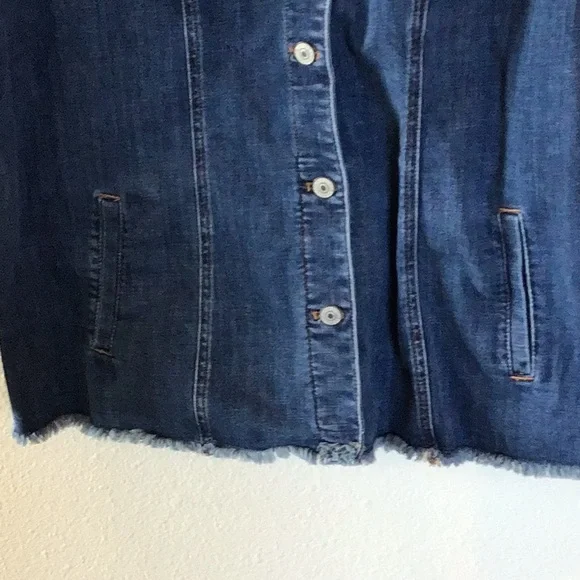 Chico’s Denim Jacket size 3 - Picture 3 of 8